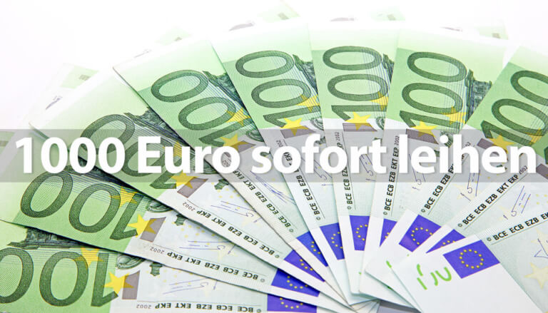 1000 Euro sofort - Sofort-Geld-Leihen.de