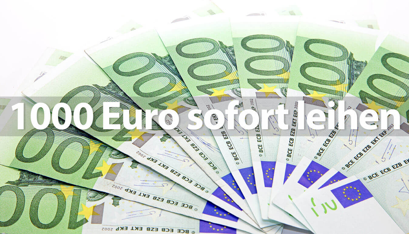 1000 Euro sofort leihen
